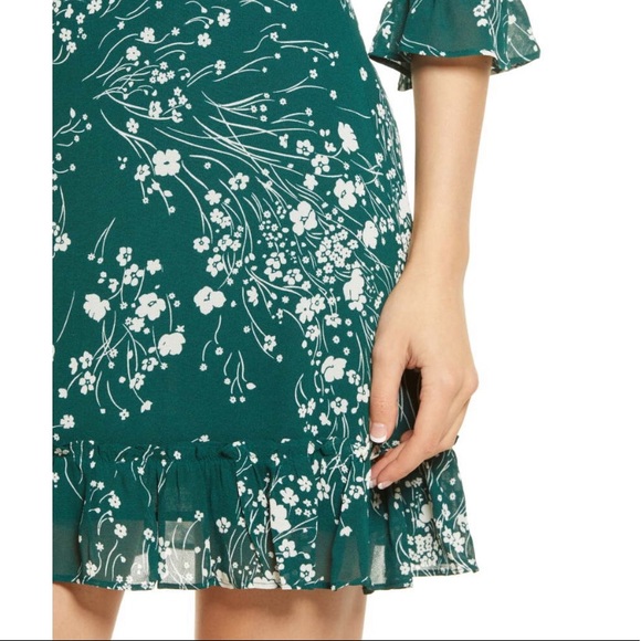 Reformation Doutzen Mini Dress Lake 